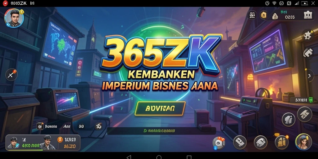 Tangkapan layar gameplay 365ZK menampilkan strategi bisnis yang mendebarkan.