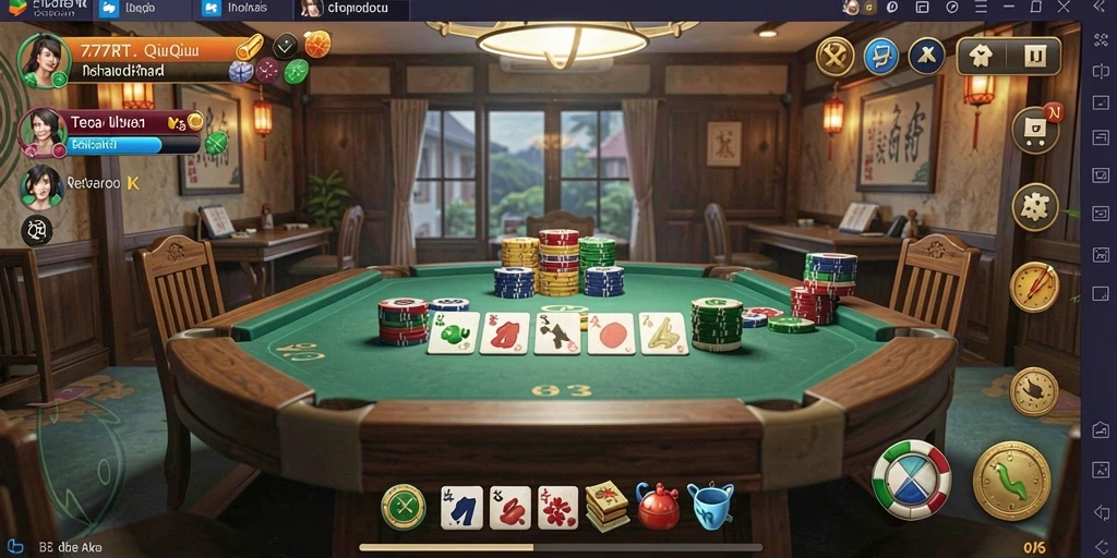 Screenshot utama 777RT menampilkan serunya gameplay QiuQiu.