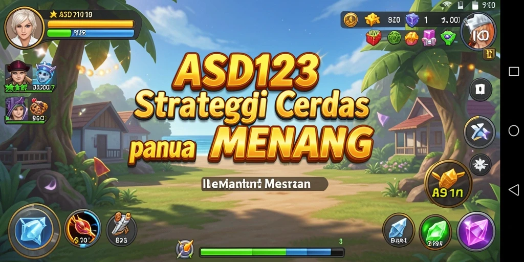 Screenshot dari gameplay strategis di ASD123 yang intens dan mendebarkan.