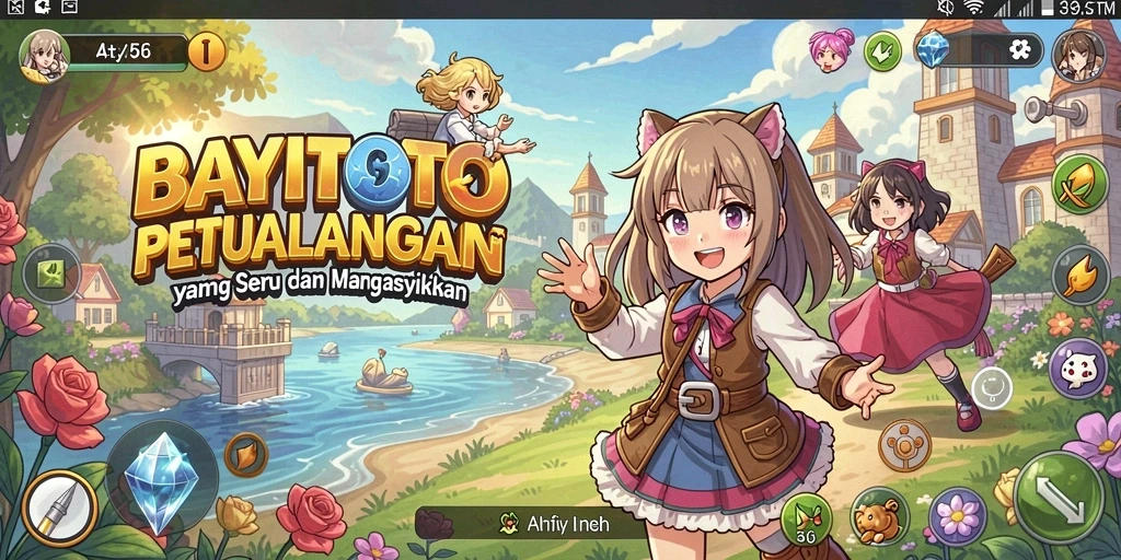 Gameplay seru dengan karakter anime yang unik.