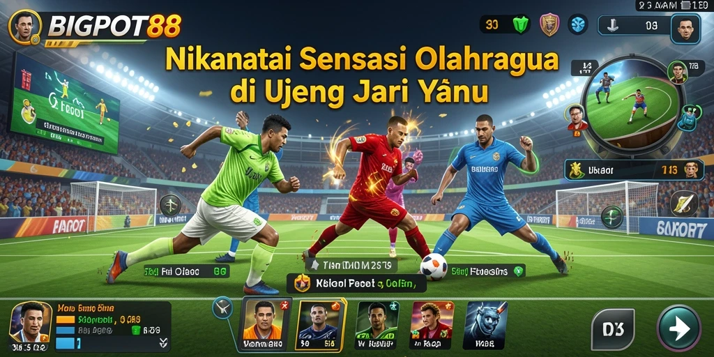 Screenshot BIGPOT88 menampilkan gameplay olahraga yang mendebarkan.