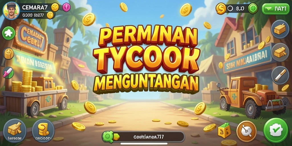 Gameplay seru CEMARA77 dengan manajemen bisnis yang menarik.