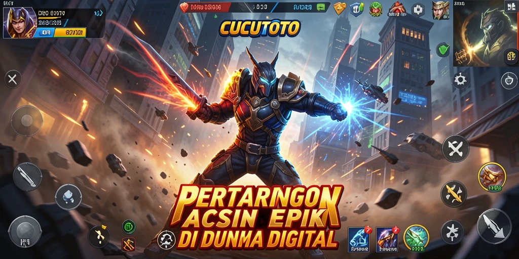 Tampilan menarik dari gameplay CUCUTOTO yang penuh aksi.