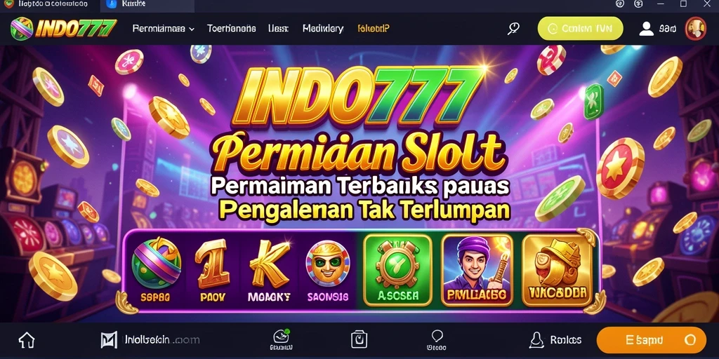 Screenshot INDO777 yang menampilkan gameplay Slot yang mendebarkan.