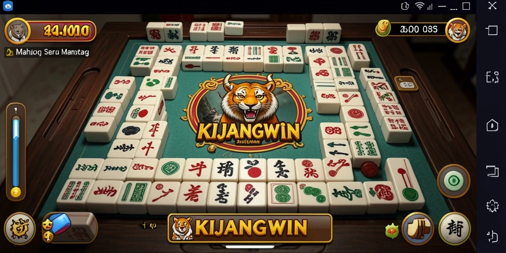 Tampilan gameplay KIJANGWIN yang menampilkan keseruan permainan Mahjong.