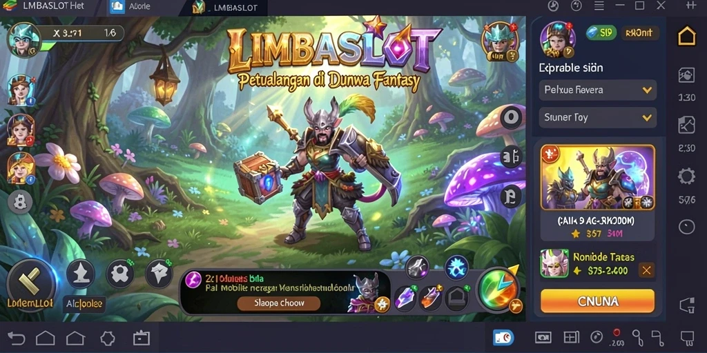 Tampilan gameplay LMBASLOT yang menegangkan dan penuh aksi.