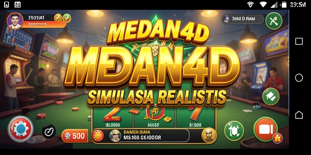 Tampilan gameplay MEDAN4D yang menakjubkan dan realistis.