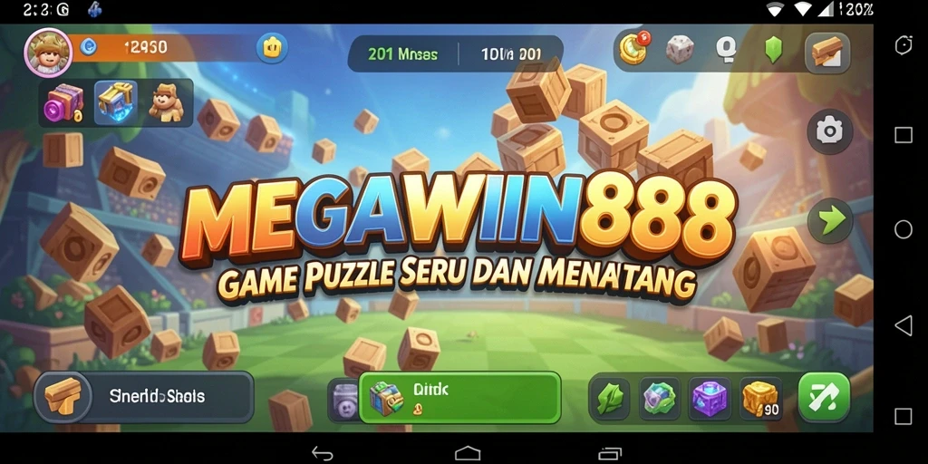 Tampilan gameplay menantang dari MEGAWIN888 dengan berbagai level Puzzle.