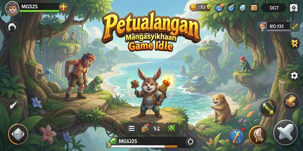 Screenshot MG525 menampilkan gameplay santai yang menarik.