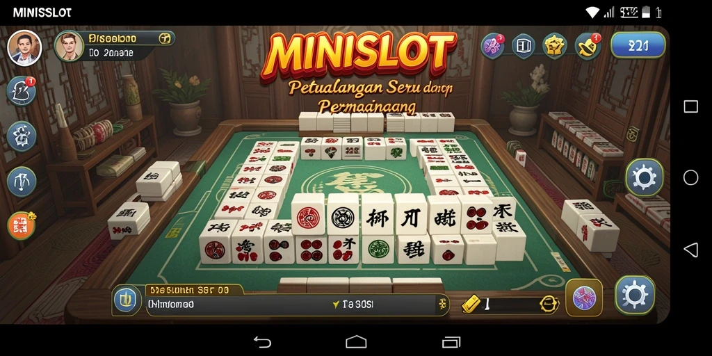 Tangkapan layar menarik dari gameplay <strong>MINISLOT</strong> yang menampilkan tantangan Mahjong.