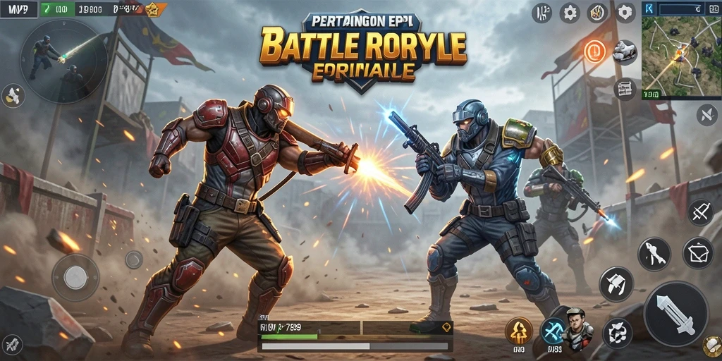 Tampilan seru gameplay MVP789 dalam aksi Battle Royale.