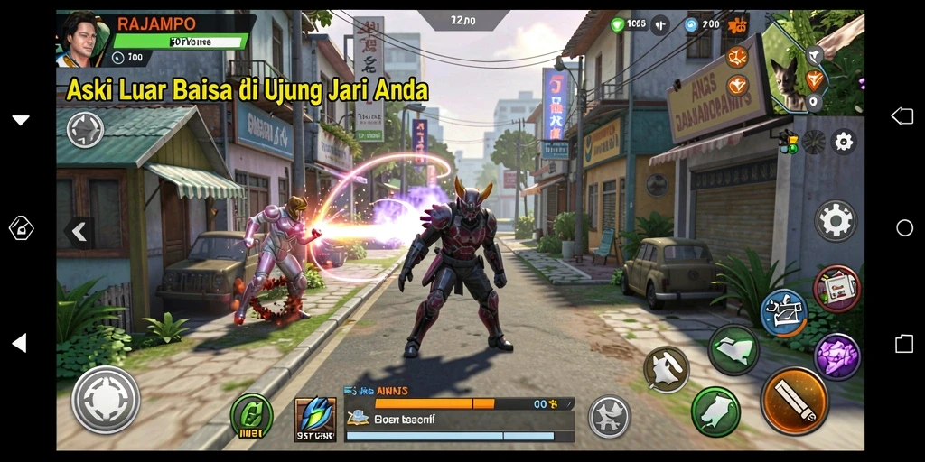 Tampilan menarik dari gameplay RAJAMPO dengan aksi penuh adrenalin.