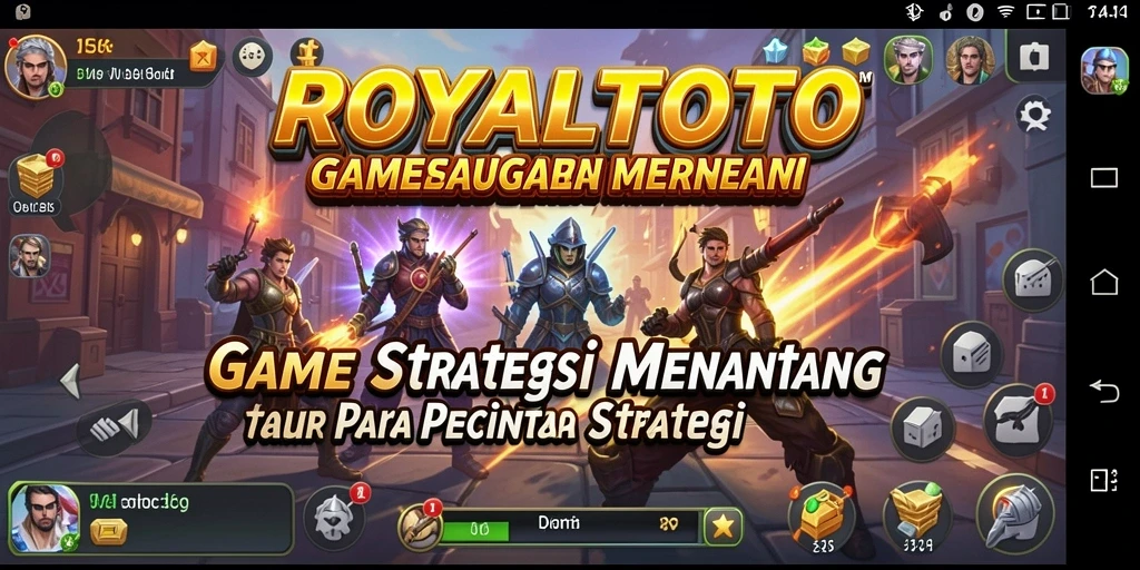 Tangkapan layar gameplay ROYALTOTO menampilkan aksi strategi yang mendebarkan.