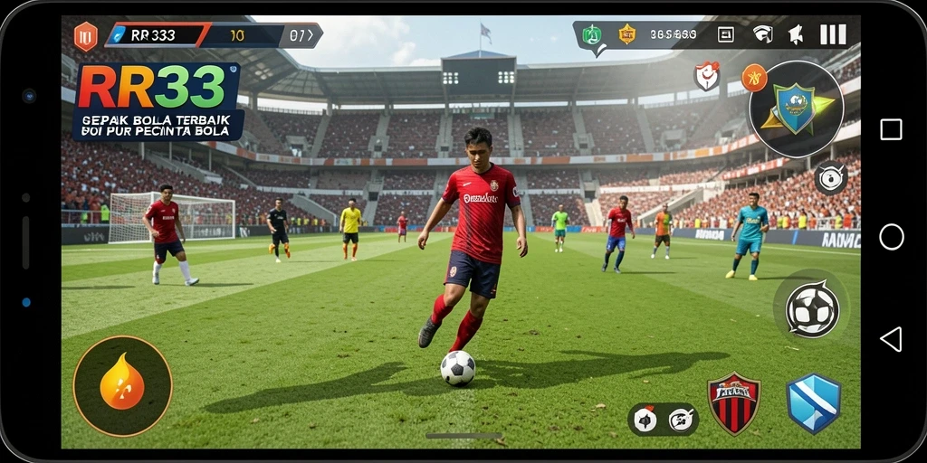 Pengalaman realistik dalam permainan sepak bola yang mendebarkan.