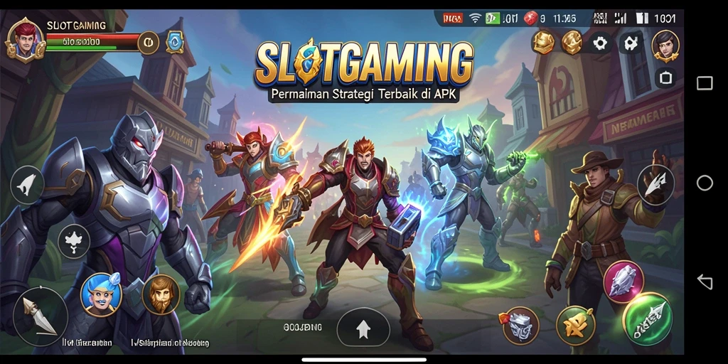 Tangkapan layar utama SLOTGAMING menampilkan momen intens permainan strategi.